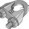 Kabel Klemme DIN 741 galvaniseret