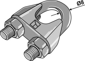 Kabel Klemme DIN 741 galvaniseret
