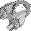 Kabel Klemme DIN 741 galvaniseret