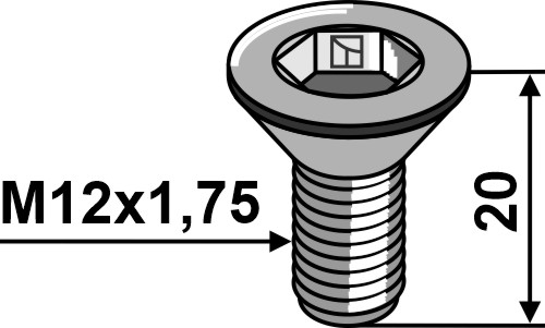 Umbracobolt M12x1,75x20 - 8.8