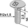 Bræddebolt M12x1,5x30