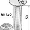 Umbracobolt M16x2x50 m. låsemøtrik