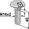 Bræddebolt M16x2x40