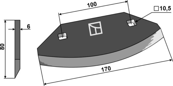 Fodermixer kniv
