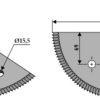 Fodermixer kniv