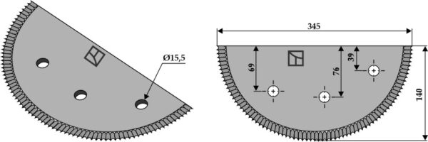 Fodermixer kniv