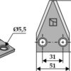 Fodermixer kniv
