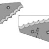 Fodermixer kniv