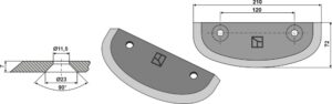 70-211 Fodermixer kniv