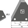 Fodermixer kniv