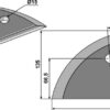 Fodermixer kniv