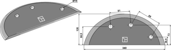 Fodermixer kniv