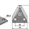 Fodermixer kniv