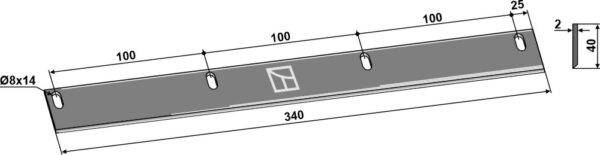 Fodermixer kniv
