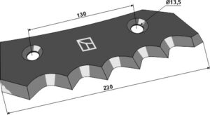 70-310 Fodermixer kniv