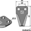 Fodermixer kniv