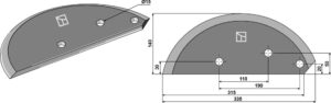 Fodermixer kniv