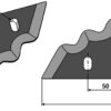 Fodermixer kniv - (hårdmetal belagt) bagside - ventre