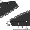 Fodermixer kniv - (hårdmetal belagt) bagside