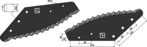 70-394 Fodermixer kniv - (hårdmetal belagt) bagside
