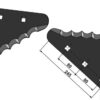 Fodermixer kniv - (hårdmetal belagt) bagside
