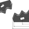 Fodermixer kniv
