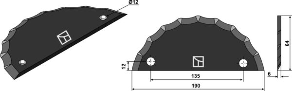 Fodermixer kniv