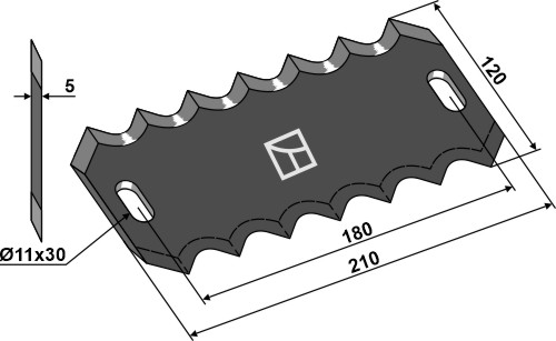 Fodermixer kniv