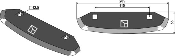 Fodermixer kniv