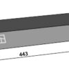 Sidekniv for ensilage 443mm - venstre