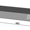 Sidekniv for ensilage 443mm - højre