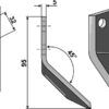Fodermixer kniv venstre