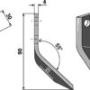 Fodermixer kniv venstre