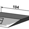 Sidekniv for ensilage 104mm