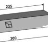 Sidekniv for ensilage 300mm