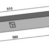 Sidekniv for ensilage 580mm