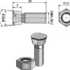 Plovbolt 7/16''UNCx32 med møtrik