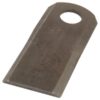 Kniv - Snoet, skarpe nederste kanter, parallel - 115 x 50x4mm - Hul Ø20.5mm - Venstre - Passer til Kuhn Passer til: K6804710