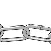 Sikrings kæde galvaniseret