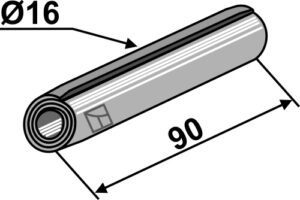 Split Ø16x90