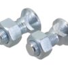 Monteringsbolt (rund) & Møtrik - 7/16'' x 32mm, Trækstyrke 8.8