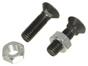 Monteringsbolt (rund) & Møtrik - M10 x 35mm, Trækstyrke 8.8