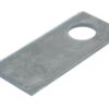 Kniv - Flad, skarpe topkanter - 90 x 40x3mm - Hul Ø19mm - Højre/Venstre - Passer til Deutz-Fahr, Fella, Claas Passer til: 06561543