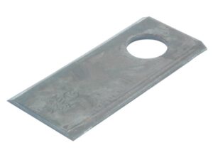 Kniv - Flad, skarpe topkanter - 90 x 40x3mm - Hul Ø19mm - Højre/Venstre - Passer til Deutz-Fahr, Fella, Claas Passer til: 06561543
