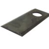 Kniv - Flad, skarpe topkanter - 98 x 40x3mm - Hul Ø19mm - Højre/Venstre - Passer til Galfre, BCS, Kidd, Farendlose, Fort-Morra, Marangon Passer til: 98D STRAIGHT