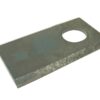 Kniv - Flad, skarpe topkanter - 94 x 50x4mm - Hul Ø20.5mm - Højre/Venstre - Passer til JF, Stoll Passer til: 1380-0001