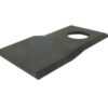 Kniv - Snoet, skarpe topkanter, parallel - 94 x 40x3mm - Hul Ø19mm - Venstre - Passer til Krone Passer til: 147.419.5