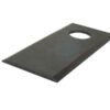 Kniv - Flad, skarpe topkanter - 105 x 46x3mm - Hul Ø21mm - Højre/Venstre - Passer til PZ Passer til: CM15