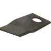 Kniv - Snoet, skarpe nederste kanter, parallel - 94 x 48x3mm - Hul Ø19mm - Højre - Passer til PZ, Krone, Vicon, Kuhn Passer til: TF70