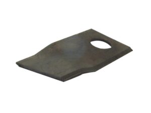 Kniv - Snoet, skarpe nederste kanter, parallel - 94 x 48x3mm - Hul Ø19mm - Højre - Passer til PZ, Krone, Vicon, Kuhn Passer til: TF70